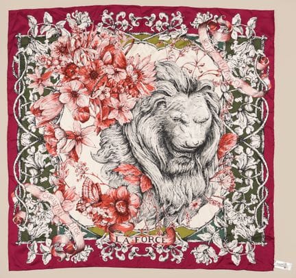* CHRISTIAN DIOR 
Silk twill scarf featuring the "