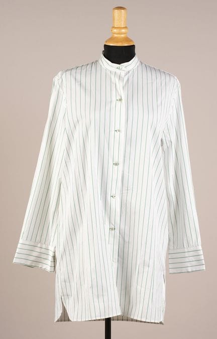 * ERES
CAMICIA-TUNICA in cotone bianco con stampa 