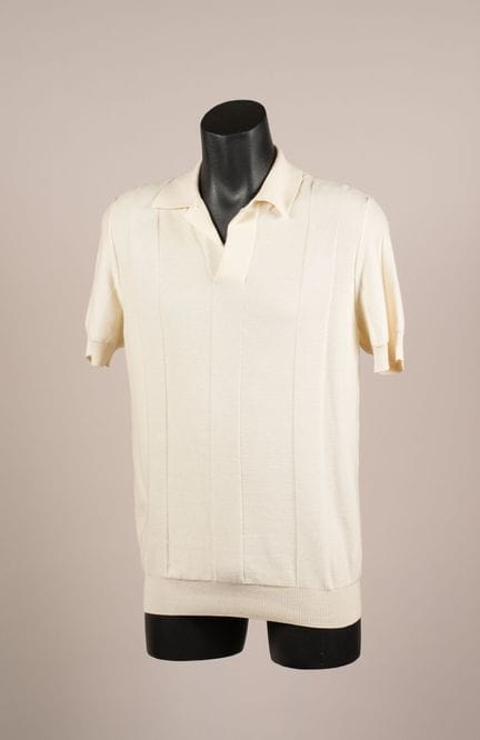 * HERMES
POLO da uomo in cashmere e cotone, tessut