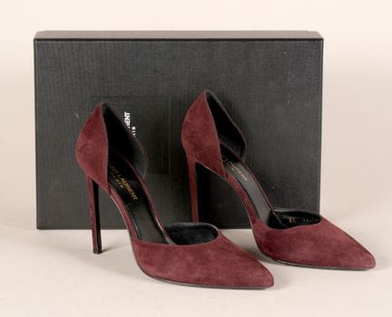 * SAINT LAURENT PARIS
COPPIA DI PANTOLONI in pelle