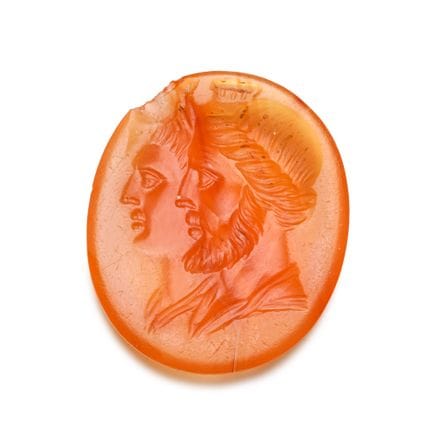 Renaissance Agate Gemstone with Serapis and Isis. 