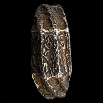 Medieval Silver Iconographic Ring with Three Saint