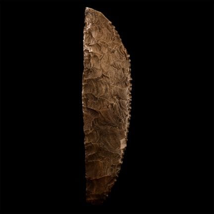 Large Egyptian Stone Age Knapped Curved Saw Blade 
