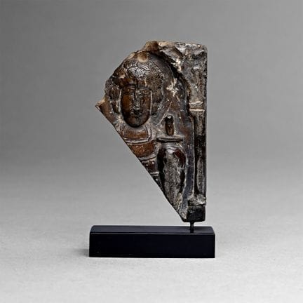 Icona bizantina in steatite raffigurante un santo 