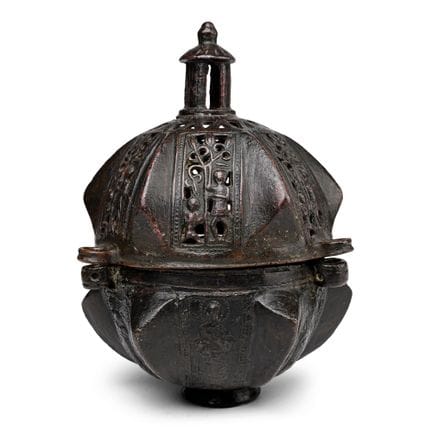 Medieval Bronze Incense Burner. Germany, circa 120