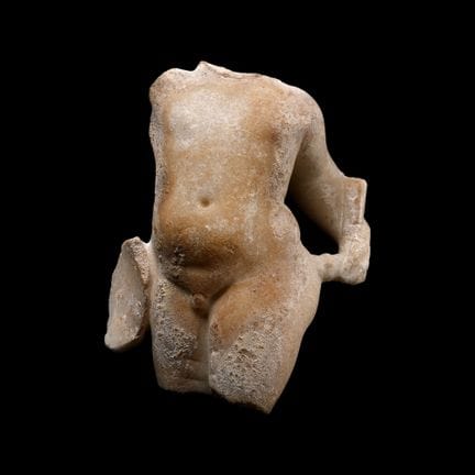 Torse romain en marbre représentant Éros. Collecti
