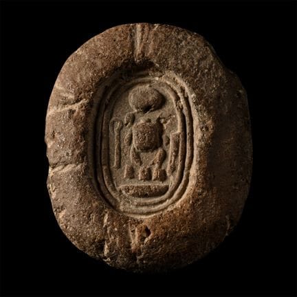 Egyptian Terracotta Mould with Impression of the C