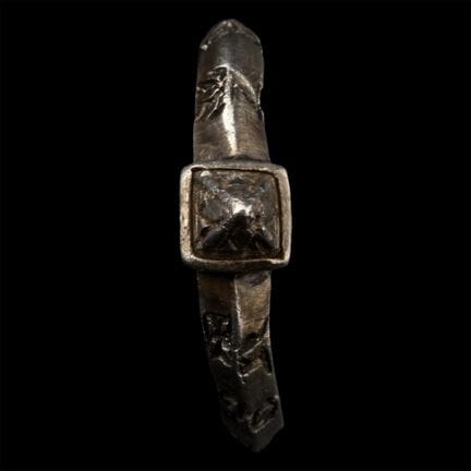 Medieval Amuletic Silver Ring with the Names of th