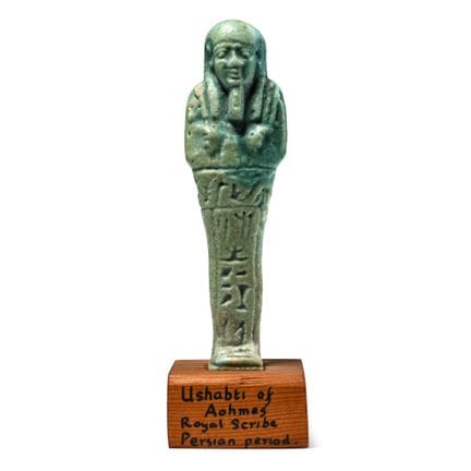 Egyptian Blue Glazed Faience Shabti of the Royal S