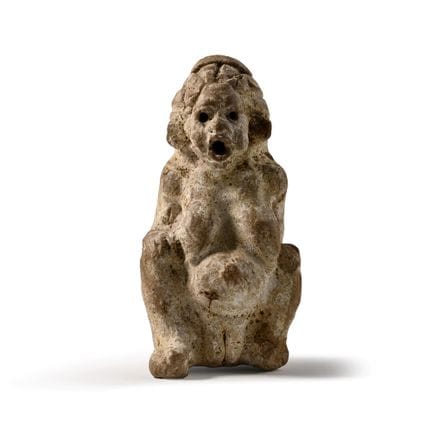 Egyptian Libation Vessel in the Form of a Squattin