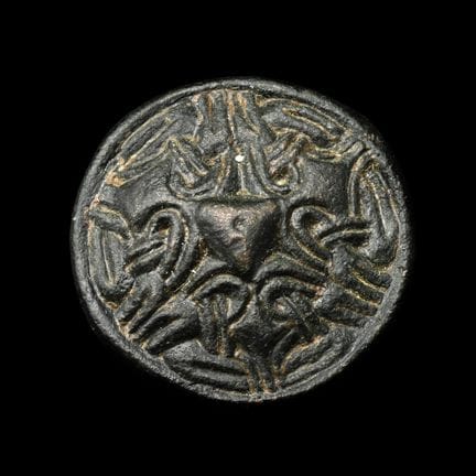 Anglo-Scandinavian Viking Bronze Borre Style Disc 