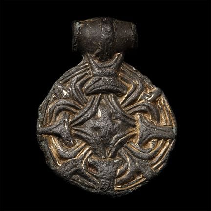 Anglo-Scandinavian Viking Gilt Bronze Borre Style 