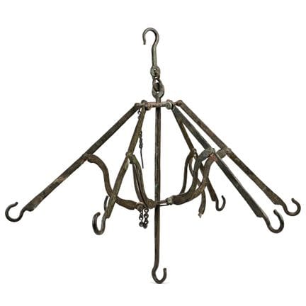 Lustre de campagne pliant en bronze d'époque romai