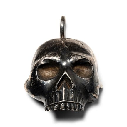 Post Medieval Silver Skull Pendant. 20th century A