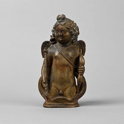 Grand char romain en bronze ou socle de lectique r