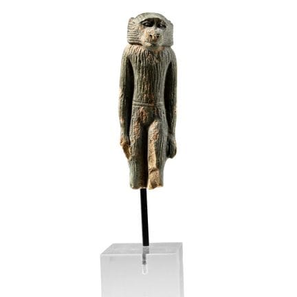 Egyptian Faience Amulet in the Shape of a Striding
