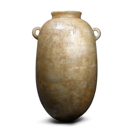 Very Large Egypto-Phoenician Alabaster Alabastron 