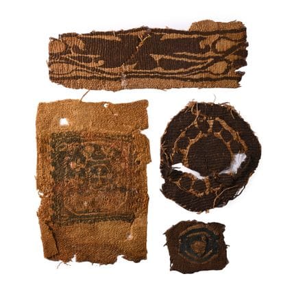 Frammenti tessili di tuniche copte egizie: orbicul