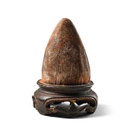 Egyptian Wooden Bread Model on 19th Century Base. 
