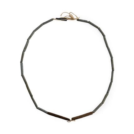 Egyptian Tubular Faience Mummy Bead String. Late P