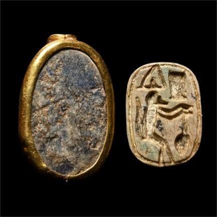 Egyptian Scarab Group. The Kal Noselson Collection