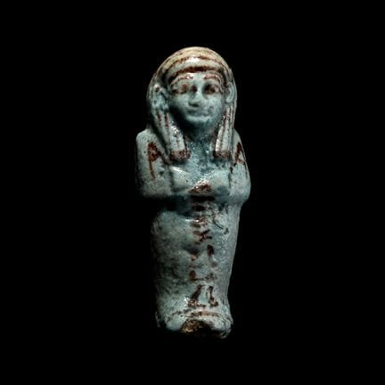Egyptian Blue Glazed Shabti of Payefadjer. Third I