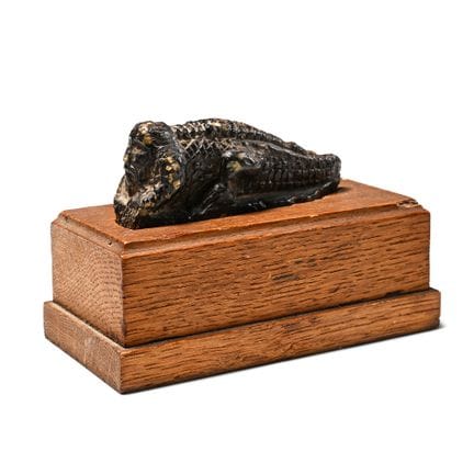 Romano-Egyptian Stone Crocodile Figure. Late Perio
