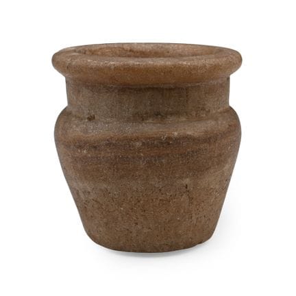 Vaso egizio in alabastro. Collezione egizia di Pet