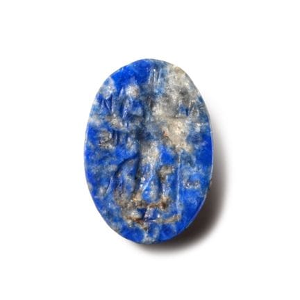 Roman Gnostic Lapis Lazuli Gemstone with Four-Wing