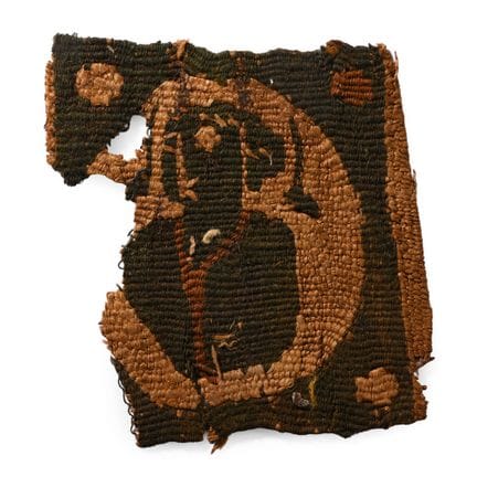 Egyptian Coptic Tunic Textile Fragment with Bust o