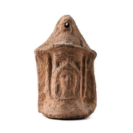 Graeco-Egyptian Terracotta Hanging Shrine with Fac