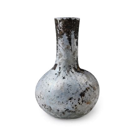 Roman Glass Ampulla with Blue Iridescence. Circa 1