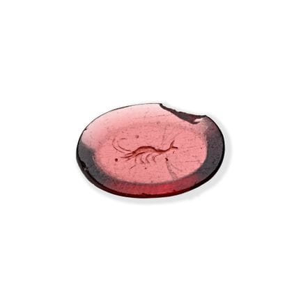 Roman Garnet Gemstone with Shrimp. Augustan Period