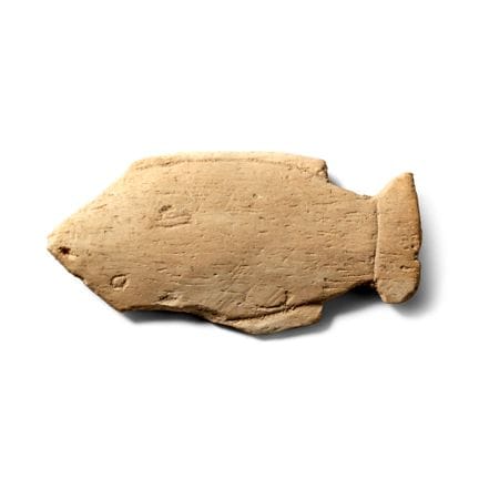 Egyptian Bone Fish Amulet. New Kingdom, circa 1400