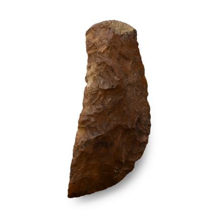 Egyptian Stone Age Knapped Curved Knife Blade from