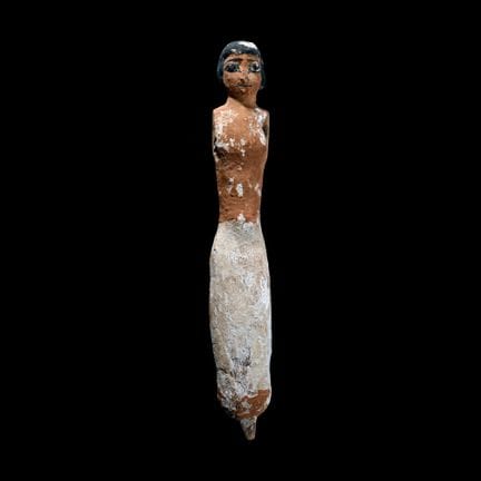 Large Egyptian Wooden Figure. Middle Kingdom, circ
