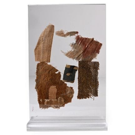 Egyptian Mummy Textile and Cartonnage Fragments in