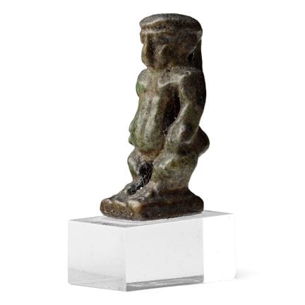 Egyptian Faiance Amulet of Pataikos. Late Period, 