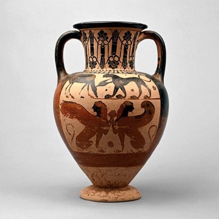 Greek Terracotta Amphora Attributed to the Phineus