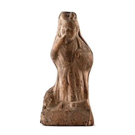 Egyptian Terracotta Statuette of the God Harpocrat