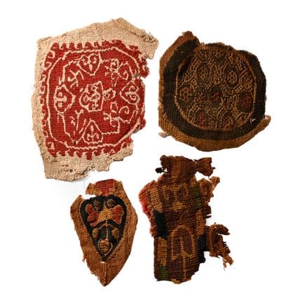 Egyptian Coptic Tunic Textile Fragments of Orbicul