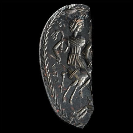 Large Roman Haematite Bifacial Gnostic Gemstone wi