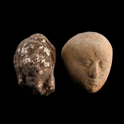 Phoenician Terracotta Head Group. Mid 1st millenni