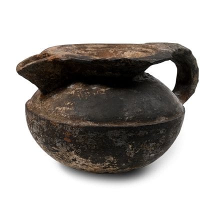 Large Greek Blackware Pottery Jug. Anatolian Type,