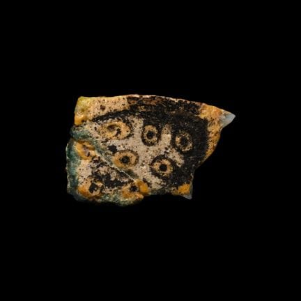 Egyptian Glass Panel with Eyes. Late Period, 664-3