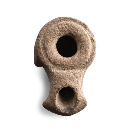 Greek Terracotta Oil Lamp. Hellenistic, 2nd-1st ce
