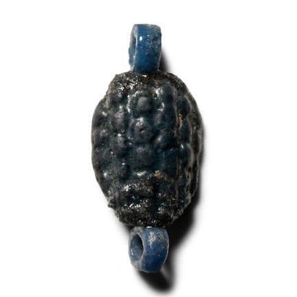 Egyptian Faience Grape Amulet. New Kingdom, 18th D
