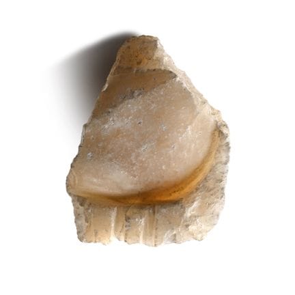Egyptian Alabaster Fragment Probably from a Chest 
