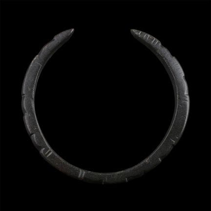 Roman Bronze Decorated Armilla Bracelet. 3rd-4th c