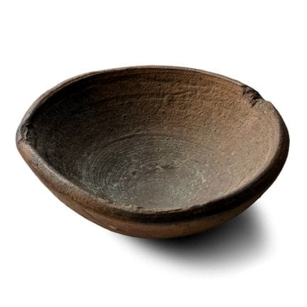 Ciotola egizia in terracotta per offerte, in minia